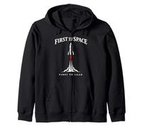 Carrera Espacial Guerra Fría Sputnik Cosmonaut Rocket Historia Sudadera con Capucha