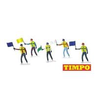 Carrera Evolution Centinelas Con Banderas Figura Espacio Coche Carrera