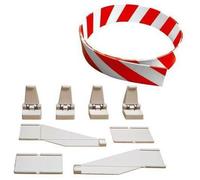 Carrera Evolution Digital 124 132 3 D. M. Guard-Rail Blanco Rojo 24 Soporte Slot