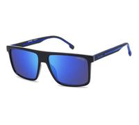 Carrera Gafas de Sol C Sport 14/S Black Blue 58 Hombre Cuadradas Polarizadas