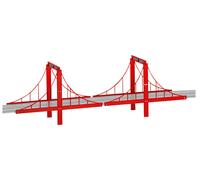 Carrera Go Bridge Set Puente Espacio Coche Accesorios Autopiste Carrera