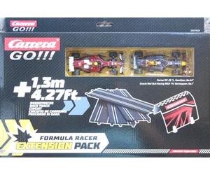 Carrera GO!!! Paquete de extensión de Pista: F1 Racer, 1,3 Metros, 4 Secciones Rectas y sección de túnel