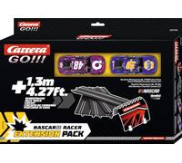 Carrera GO!!! Paquete de extensión de Pista - Nascar Racer, 1,3 Metros, 4 Secciones Rectas y sección de túnel