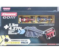 Carrera GO!!! Paquete de extensión de Pista: F1 Racer, 1,3 Metros, 4 Secciones Rectas y sección de túnel