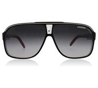 Carrera Grand Prix 2 9O T4O Gafas de Sol, Negro (Bkcr Bkwhred/Dark Grey SF), 64 Unisex Adulto