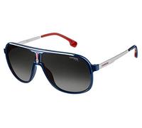 Carrera Hombre 1007/S 9O PJP Gafas de sol, Azul (BLUEE/DARK GREY SF), 62