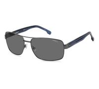 Carrera Hombre CARRERA 8063/S R80/M9 Gafas de sol Acero Barril de fusil Gris Cuadrada Polarizado