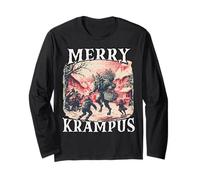 Carrera Krampus | Papá Noel Malo | Perchten Bartl Krampus Manga Larga
