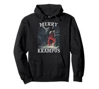 Carrera Krampus | Papá Noel Malo | Perchten Bartl Krampus Sudadera con Capucha