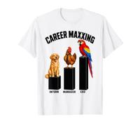 Carrera Maxxing Oficina Trabajo Humor Gen Z Argot Camiseta