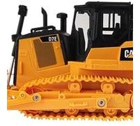 Carrera RC Cat D7E Bulldozer 1:24 - Excavadora teledirigida de 28,9 cm, 2,4 GHz, Placa de nivelación móvil, Tiempo de conducción de 60 Minutos, vehículo de construcción con Licencia de Gato a Partir