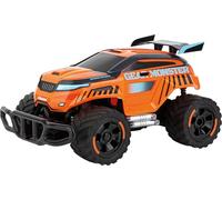Carrera RC Gear Monster 3.0 - Offroader, Alta Velocidad hasta 12 km/h, batería USB-C y Control de función Completa, emocionantes Aventuras al Aire Libre en terrenos accidentados y