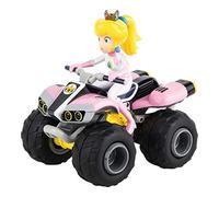 Carrera, RC Nintendo Mario Kart 8 Peach Quad, Coche teledirigido de 6 años para uso interior y exterior, Mini Mario Kart con mando a distancia para llevar, Juguetes para niños y adultos