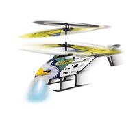 Carrera RC Storm Eagle - Helicóptero teledirigido de 2,4 GHz con Casco de Aluminio, Sistema giroscópico, función de Arranque y Aterrizaje automático, luz LED, helicóptero coaxial Listo para Correr