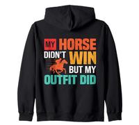 Carreras de caballos divertido diseño de caballos de Kentucky Ecuestre gráfico Sudadera con Capucha