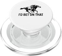 Carreras de Caballos I'D Bet On That Derby Jockey Horse Racer Funny PopSockets PopGrip para MagSafe