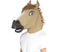 Carreras de Caballos Máscara Adultos Despedida Soltero Diversión Látex Lujo