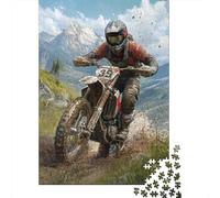 Carreras de Motocicletas Offroad 1000 Piezas Cartón Grueso Rompecabezas Clásicos Pareja Socios Entrenamiento Cerebral Decoración De Paredes Idea De Regalo 70x50cm/1000pcs