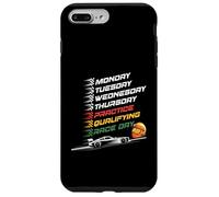 Carreras Lunes Martes Jueves Práctica Clasificatoria Día de Carrera Carcasa para iPhone 7 Plus/8 Plus