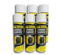 carretcar europea Limpiador de Frenos 6 Sprays de 500 ml - Brake Cleaner para Talleres, Coches, Motos, Bicicletas y Maquinaria - Desengrasante Alta Precisión, Limpieza Sin Residuos | Sin Acetona