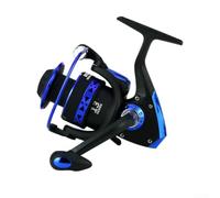 Carrete 13+1 BB Bobina de metal antirretroceso para barco de mar, surf, pesca, engranaje negro y azul de larga duración (BK7000)