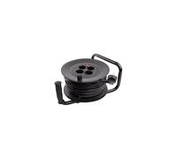 Carrete Alargador 25m H05VV-F 3x1.5 mm² | 4 Enchufes Tipo Schuko con Protección Infantil | Potencia hasta 3200W | Rearme Contra Sobrecarga | Ideal para Herramientas Eléctricas | LEDKIA LIGHTING