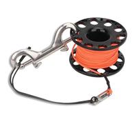 Carrete Buceo, Carrete de Buceo Retráctil 30M Carrete Buceo Plástico Duradero Accesorio Submarino Para Exploración Cuevas Naufragios Buceo, Ancla Kayak, Pesca Lanza(Negro)