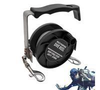 Carrete Buceo Técnico 88m - Devanadera con Mango Ajustable Thread Nylon 290ft | Línea Guía para Buceo en Cuevas y Pecios, Equipo Seguridad Fishing Submarina, Acero Inoxidable y ABS Resistente