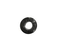 Carrete Cablecillo Flexible Libre-Halógenos, Negro, 6 Mm, 25 M, Negro
