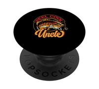 Carrete Cool Uncle Fish, Pescador, tío, Pesca de truchas PopSockets PopGrip Adhesivo