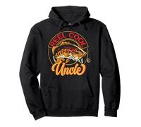 Carrete Cool Uncle Fish, Pescador, tío, Pesca de truchas Sudadera con Capucha
