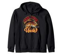 Carrete Cool Uncle Fish, Pescador, tío, Pesca de truchas Sudadera con Capucha