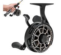 Carrete de agua salada, rueda magnética con sistema de caída - Rueda de pesca de agua dulce de 11 x 7 x 6,3 cm, sin esfuerzo para trucha, salmón, bagre, adultos, hombres, jóvenes, principiantes, agua