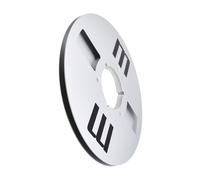 Carrete de aluminio de 10.5 pulgadas, cinta de metal vacía a cubo pequeño para grabadoras auditivas, carrete de metal