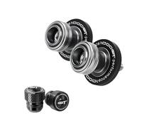 Carrete de bobinas Tornillos del Soporte Para GSXS1000GT 2022-2024 2025 Motocicleta Swingarm Spools Slider Stand Tornillos/Tapas De Válvula(2pcs-Titanium)