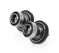 Carrete de bobinas Tornillos del Soporte Para GSXS1000GT 2022-2024 2025 Motocicleta Swingarm Spools Slider Stand Tornillos/Tapas De Válvula(1pcs-Black)