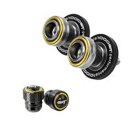 Carrete de bobinas Tornillos del Soporte Para GSXS1000GT 2022-2024 2025 Motocicleta Swingarm Spools Slider Stand Tornillos/Tapas De Válvula(2pcs-Gold)