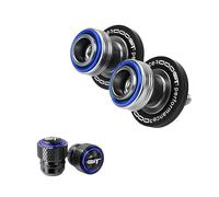 Carrete de bobinas Tornillos del Soporte Para GSXS1000GT 2022-2024 2025 Motocicleta Swingarm Spools Slider Stand Tornillos/Tapas De Válvula(2pcs-Blue)