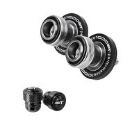 Carrete de bobinas Tornillos del Soporte Para GSXS1000GT 2022-2024 2025 Motocicleta Swingarm Spools Slider Stand Tornillos/Tapas De Válvula(2pcs-Black)