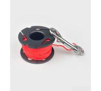 Carrete de boya Smb de plástico con cuerda para buceo, marcador de seguridad, color negro, varios tamaños, opciones de longitud de cable, equipo portátil (B)