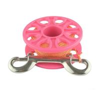 Carrete de buceo con hebilla de doble cabeza, carrete de nailon ligero de 18 m para un control fiable de la línea en aguas profundas y buceo en naufragios (E)