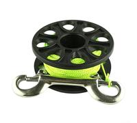 Carrete de buceo con hebilla de doble cabeza, carrete de nailon ligero de 18 m para un control fiable de la línea en aguas profundas y buceo en naufragios (A)