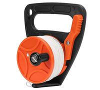 Carrete de Buceo de Buceo de Buceo con una línea de Nylon de 46 m construcción de PC Resistente para el exilio de Buceo de Buceo Snorkeling Water Sports (Rueda Naranja)