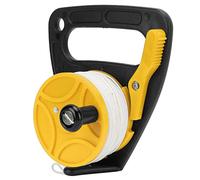 Carrete de Buceo de Buceo de Buceo con una línea de Nylon de 46 m construcción de PC Resistente para el exilio de Buceo de Buceo Snorkeling Water Sports (Rueda Amarilla)