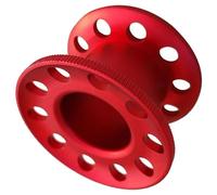 Carrete de buceo en miniatura multiusos compacto profesional de aleación de aluminio de 10 agujeros para operaciones subacuáticas avanzadas, carrete de gestión de línea de buceo, carrete de buceo