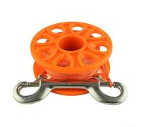 Carrete de buceo subacuático con hebilla de doble cabeza para un despliegue seguro de la línea, carrete de nailon de alta resistencia de 18 m para aplicaciones de buceo y buceo libre (D)