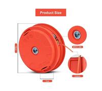 Carrete de cabezal de desbrozadora universal M10 x 1,25 con alambre de nailon de 2,4 mm x 15 m