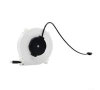 Carrete de Cable Automático Retráctil para Carga - Extensión de 1,2m a 3m, Tipo-C y Android, Salida 5V=2A, Entrada 100-240V, Bobinador de Cable Portátil de ABS+PVC para Uso en Exteriores (1,2m y)