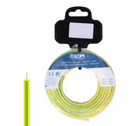 Carrete de cable H07Z1-K 1,50 mm² bicolor, 50 m, ideal para conexiones eléctricas y proyectos de bricolaje.