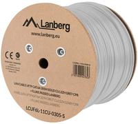 Carrete de cable LAN Cat.6A U/FTP Fluke aprobado gris (305 m) - LANBERG
